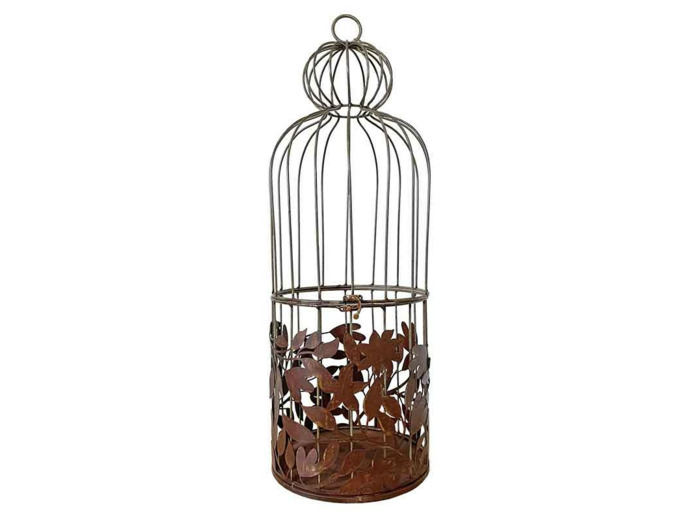 Cage plantes feuillages 51x27x71cm