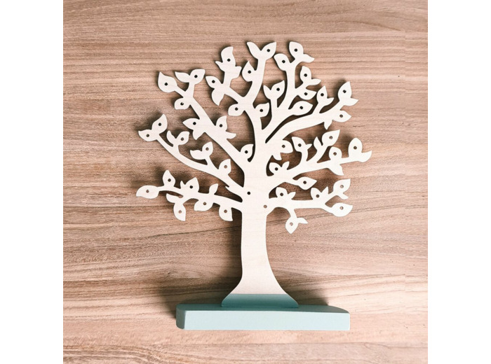 Arbre à boucles d'oreilles Vert Impressionniste