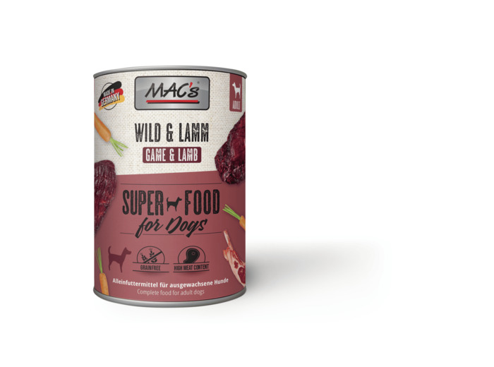 MAC'S Gibier & agneau pour chien - 2 formats