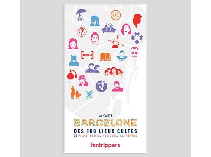 LA CARTE BARCELONE DES 100 LIEUX CULTES DE FILMS, SERIES, MUSIQUES, BD, ROMANS