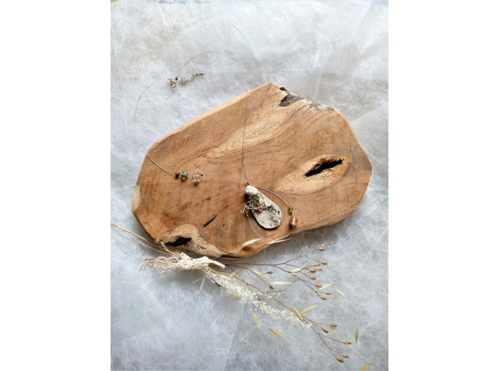 Collier bois de bouleau