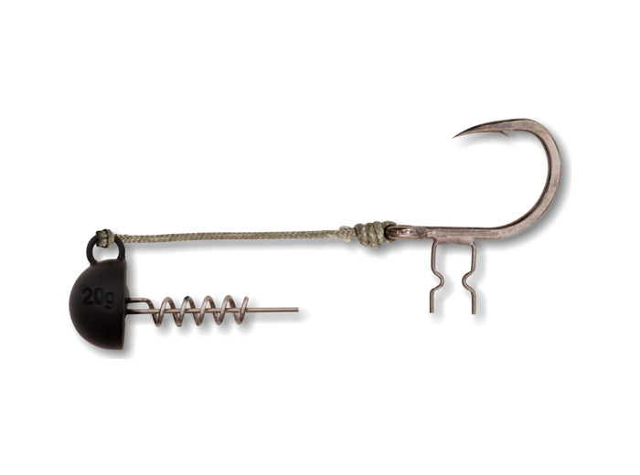 shad claw rig black cat