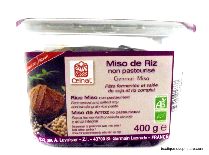 Miso de Riz Non Pasteurisé Bio 400g