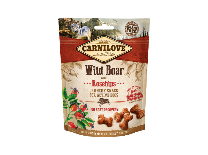 Friandises Crunchy Snack Sanglier/cynorhodons (Sans Céréales) - 200GR