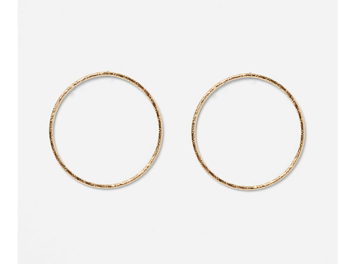 Boucles d'oreilles Babette dorées - Grand Modèle