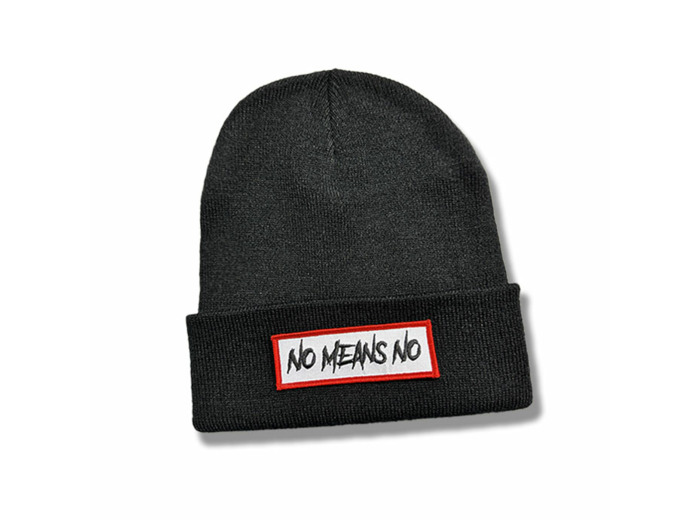 Bonnet « No Means No ! » noir