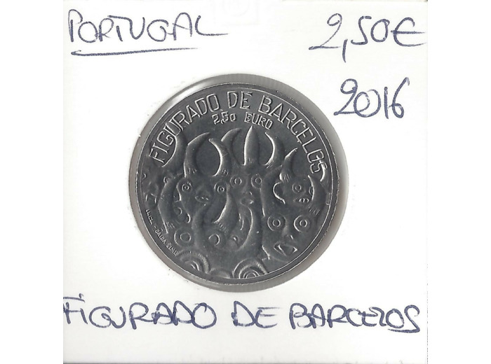 PORTUGAL 2016  2.50 EURO FIGURADO DE BARCELOS SUP