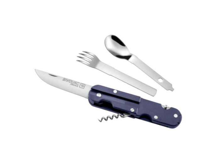 Couteau Bivouac Multifonction 6-en-1 | Outil Survie Camping