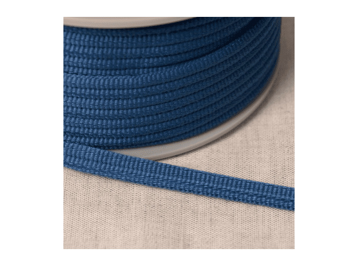 Double passepoil 518 BLEU C18 9mm 100%polyester le mètre