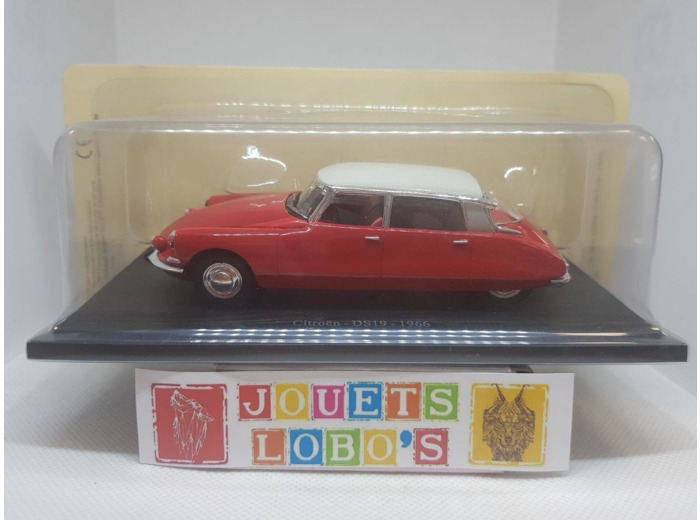 CITROEN DS 19 1966 ROUGE 1/43 BOITE D'ORIGINE