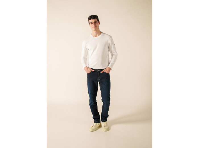 Jean droit David  denim de coton SAINT JAMES