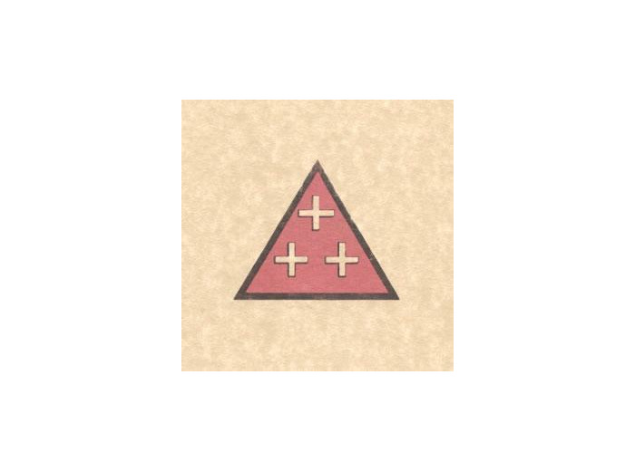 Pentacle de l'abbé Julio "La trinité sainte"