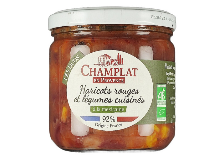 Haricots Rouges et Légumes Cuisinés Mexicaine 340g Bio