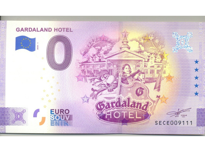 ITALIE 2020-1 GARDALAND HOTEL VERSION ANNIVERSAIRE BILLET SOUVENIR