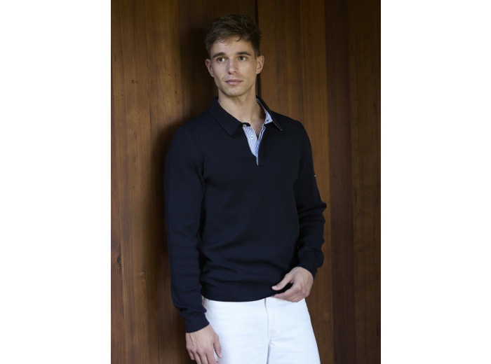 Pull BADEN NAVY 100% Laine