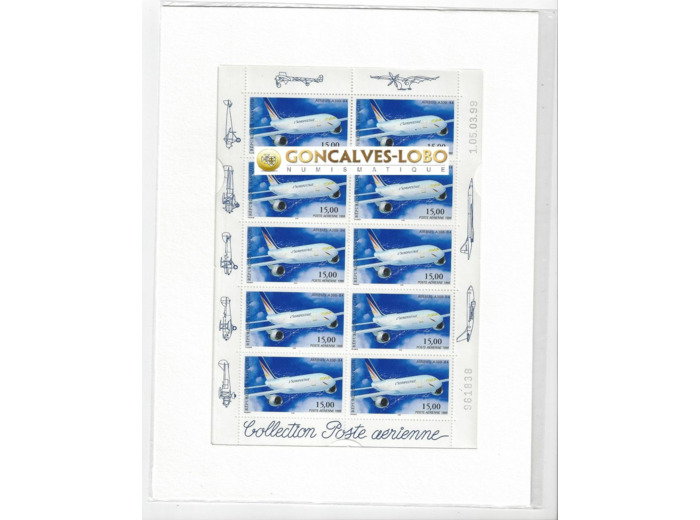 BLOC FEUILLET Yvert F63a NEUF** SOUS BLISTER 1999 POSTE AERIENNE AIRBUS A300-B4