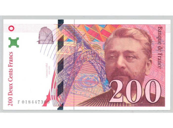 FRANCE 200 FRANCS EIFFEL 1996 Alphabet F 0184 NEUF