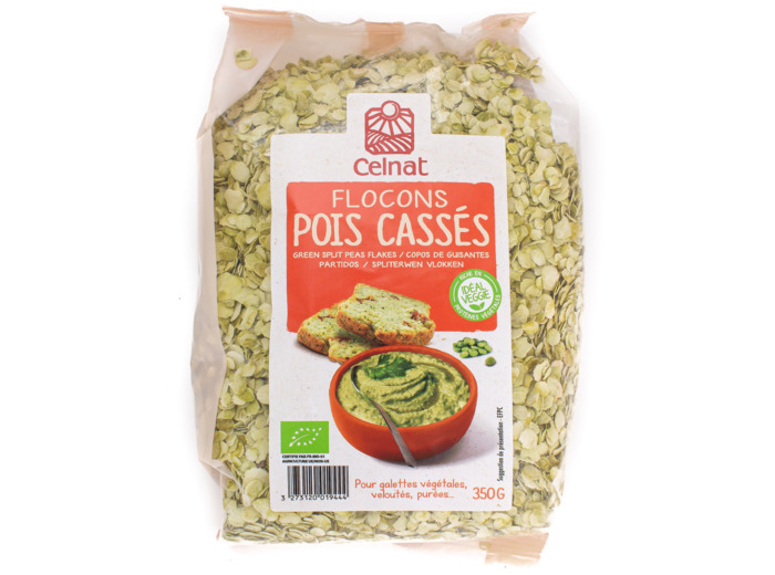 Flocons de Pois Cassés Bio 350g