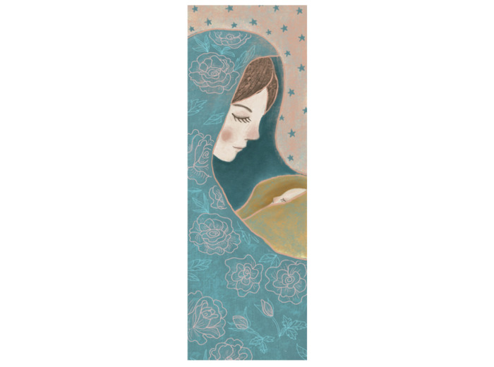 Signet Plastifié 18.5x4.5cm Mater Nostra + Prières Français/Anglais