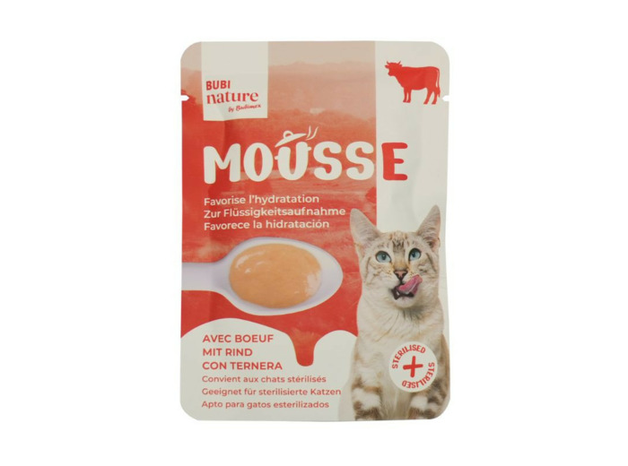 BUBI NATURE, Mousse au boeuf - 50g