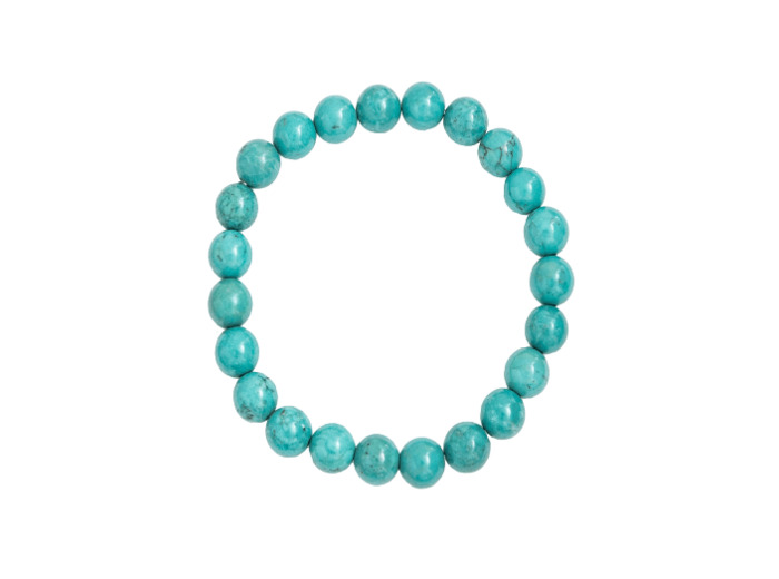 Bracelet en turkénite (Howlite teintée) 8 mm