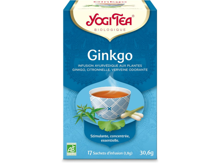 Tisane ayurveda ginkgo 17x1,8g Yogi Tea