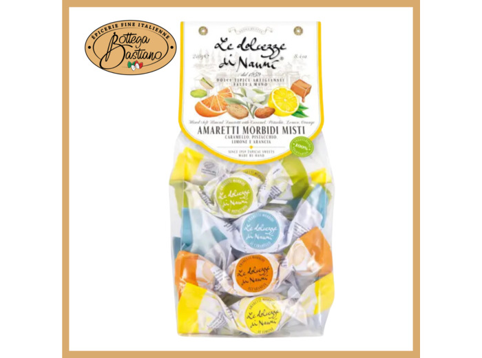 Amaretti mix citron, orange, caramel et pistache 240g