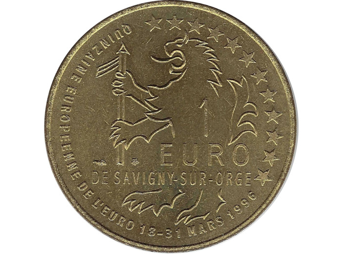 EURO TEMPORAIRE 1 EURO DE SAVIGNY-SUR-ORGE 1996 UNC