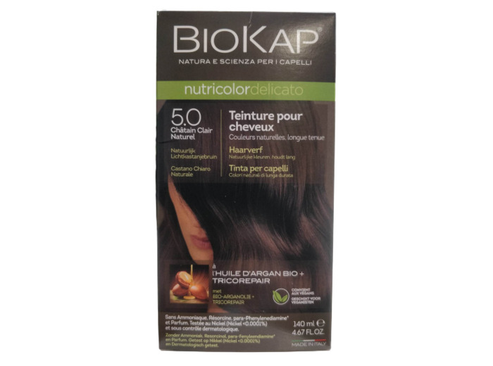 Coloration Nutricolor Delicato-5.0-Châtain Clair-140ml-Biokap