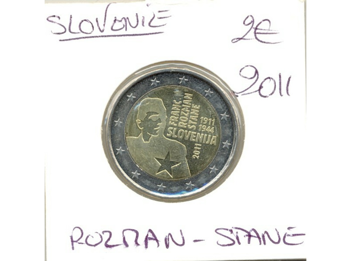 SLOVENIE 2011 2 EURO COMMEMORATIVE  ROZMAN-STANE SUP-