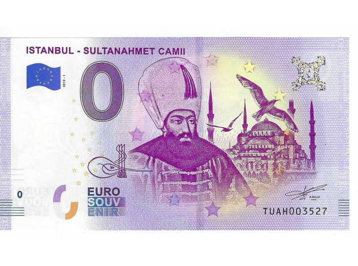 TURQUIE 2019-1 ISTANBUL SULTANAHMET CAMIII BILLET SOUVENIR 0 EURO