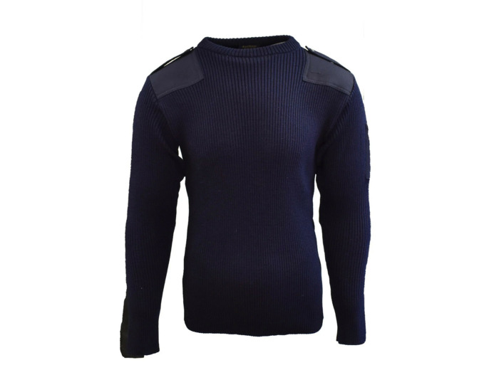 Pull officier en laine : authentique Marine Nationale Léo Minor