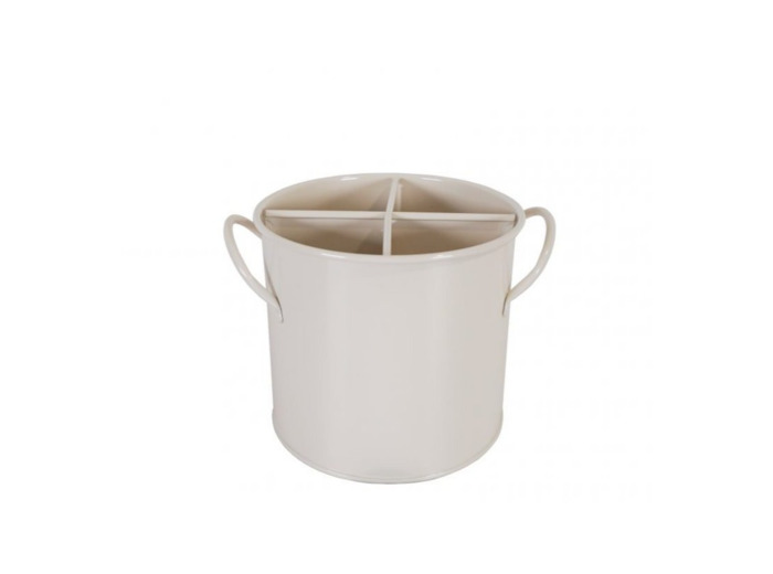 Porte-ustensiles rose 14x13 cm Isabelle Rose - crème