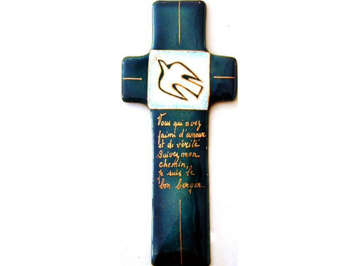 Croix de l'Esprit Saint 17X7,7cm - EMAUX DU LIBAN