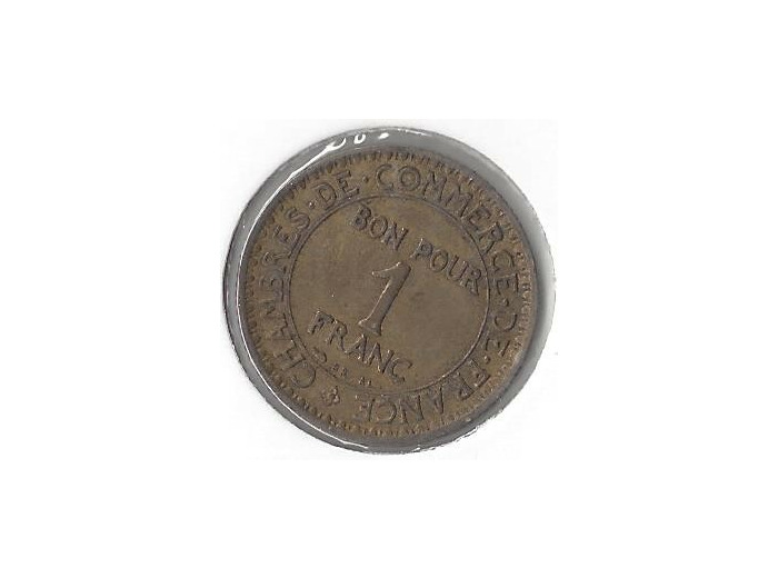 FRANCE 1 FRANC DOMARD 1923 TTB+