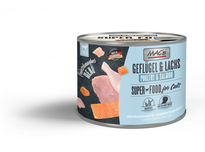 MAC'S Chat Gourmet, Volaille & Saumon - 200g