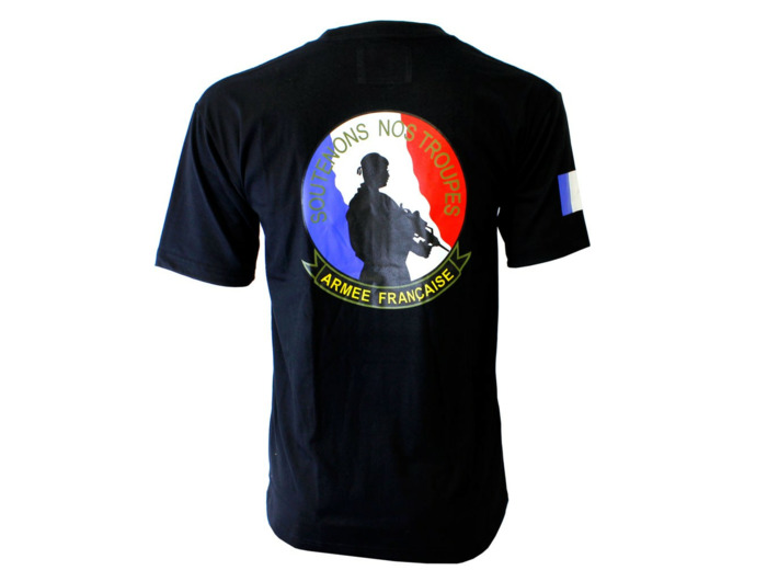 T-shirt  Soutenons nos troupes (Paratrooper Inc.)