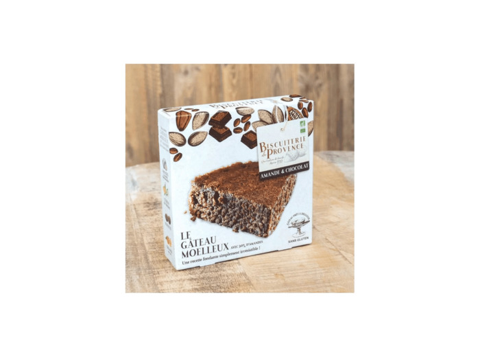 Gâteau Moelleux amande et chocolat Bio-SANS GLUTEN-225G-Biscuiterie de Provence