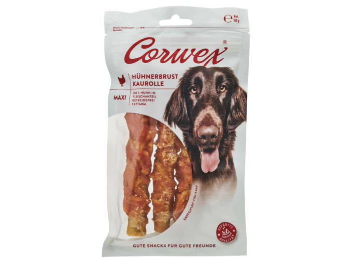 Friandises Corwex rouleaux à mâcher au poulet - 150g