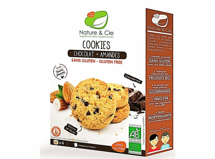 COOKIE CHOCOLAT AMANDES (8) 150G NATURE & COMPAGNIE