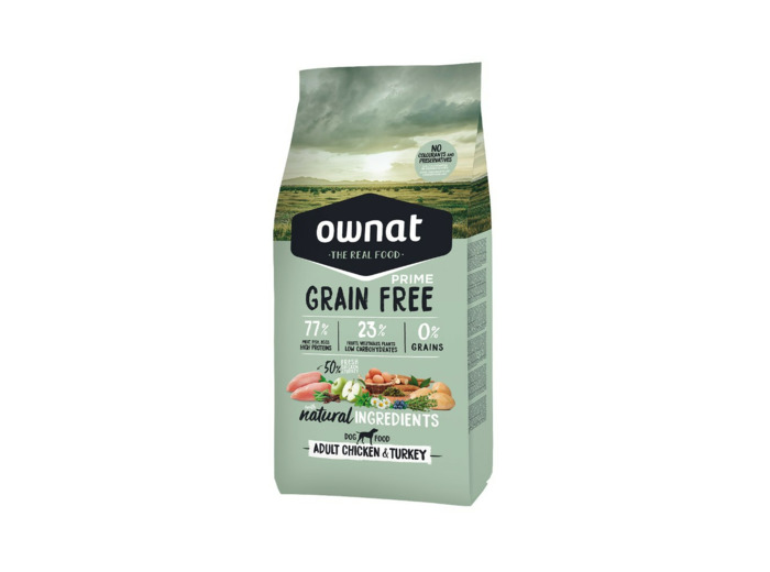 OWNAT GF Prime Adult, Poulet & Dinde - 3KG