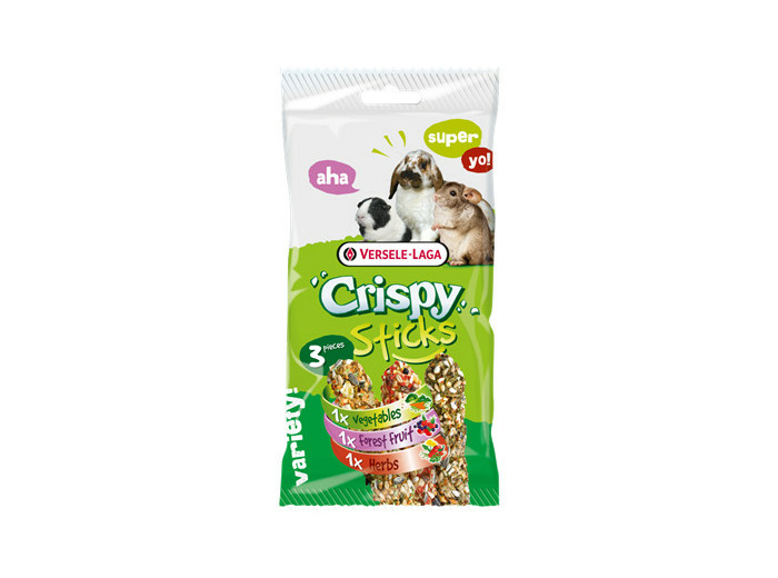 Crispy Sticks grands rongeurs pack herbivores - 3x55g