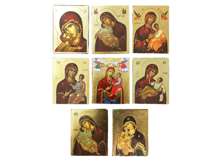 Icône dorée 4*5 cm - MODÈLES ASSORTIS