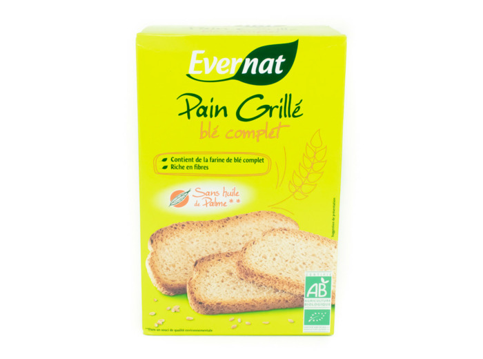 Pain Grillé au Blé Complet Bio 250g