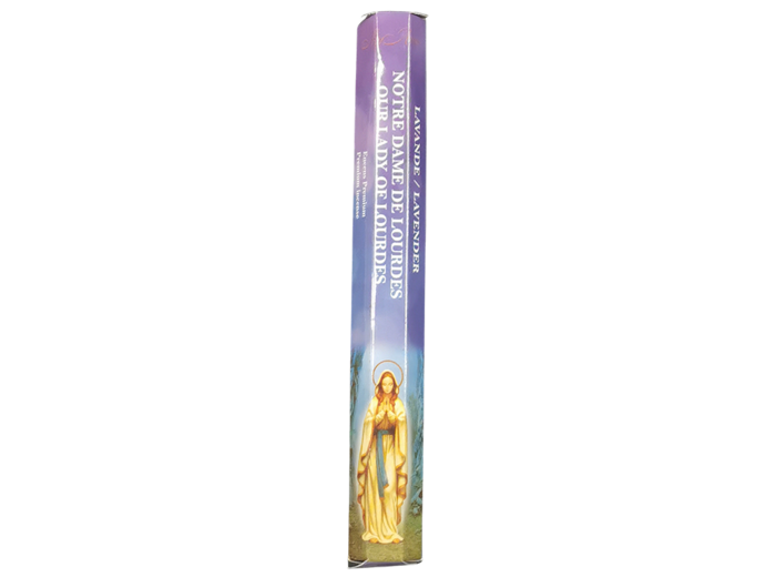 1 étui Hexagonal de 20 bâtons d'Encens - ND de Lourdes - Lavande