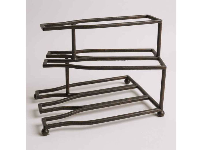 Porte bouteilles fer 26x39x28cm