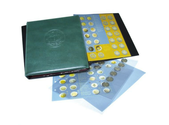 2 CLASSEURS CARAVELLE EURO pour les 2 Euro de 2004 a 2024 (Yvert)