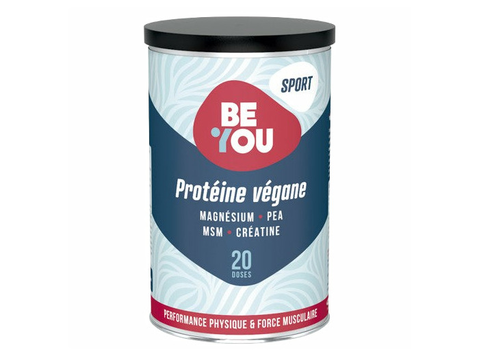 BeYou Sport Protéines Végane 400g Api Nature | Pisane™, Créatine, Levagen®+