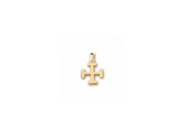 Croix en Plaqué Or 15mm - POTENCÉE (SCOUTE)