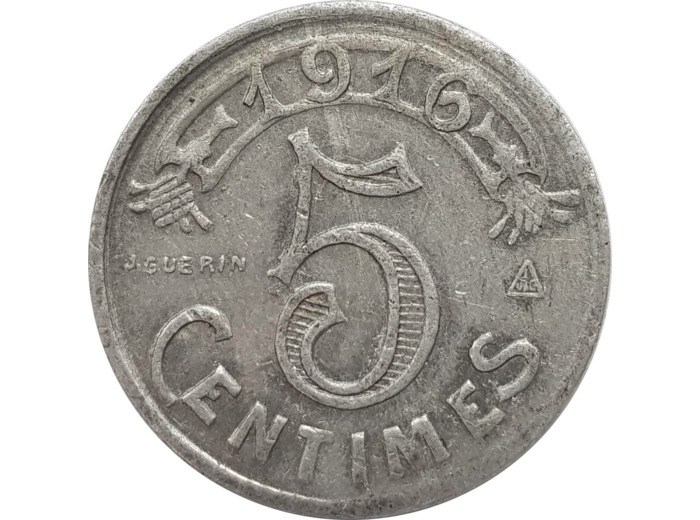 13 BOUCHES DU RHONE - MARSEILLE 5 CENTIMES 1916 TTB GE1.1A